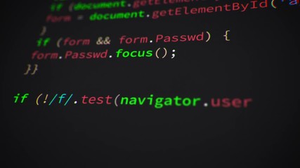 Wall Mural - software developer programming website code in a loop