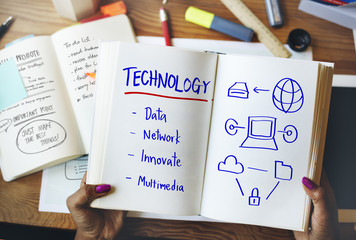 Poster - Technology Process Innovate Network Data Concept