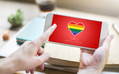 Wall Mural - lgbt proud homosexual bisexual transgender concept