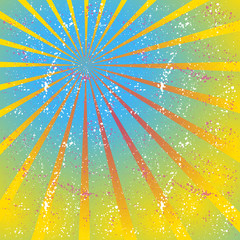 Radiating, converging lines, rays. Bright star burst, sunburst background