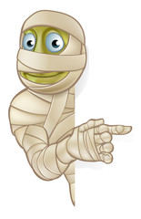 Poster - Cartoon Halloween Mummy