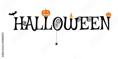Napis Halloween Stock Vector | Adobe Stock