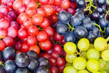 Pile Of Various Kinds Of Grapes