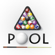 Pool billiards background