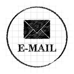 Canvas Print - E-mail icon