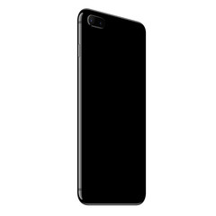 Poster - vector design, mock up phone back side perspective view