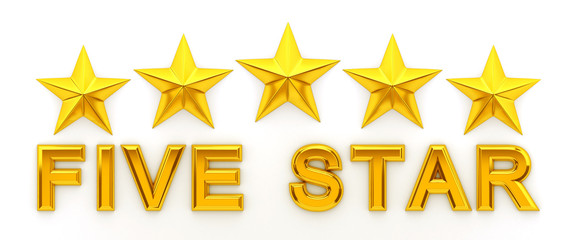 Wall Mural - Five Star - 3d rendering