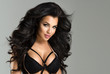© Aarrttuurr - Sexy attractive brunette woman posing in fashionable lingerie in studio