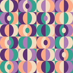 Aufkleber - seamless vintage geometric pattern
