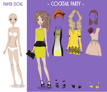 Cartoon Girl Doll With Clothes For Changes