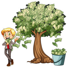 Sticker - Money grows on tree