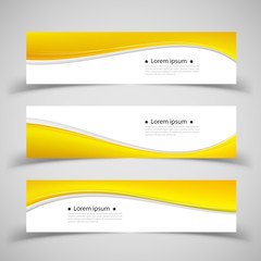 Set of banner templates. modern abstract design.