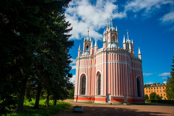 Wall Mural - Chesme Church. Church of St John the Baptist Chesme Palace in Saint Petersburg, Russia