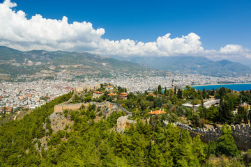 Alanya castle walls. Turkey. 