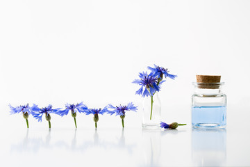 Smoothing toner water and cornflowers