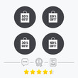 © blankstock - Sale bag tag icons. Discount symbols.