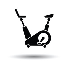 Poster - Exercise bicycle icon