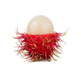 Wall Mural - rambutan isolated on the white background