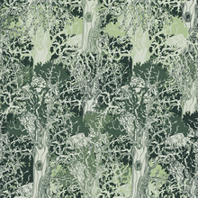 Seamless Pattern With Trees