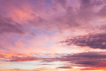 Beautiful colors sunset clouds