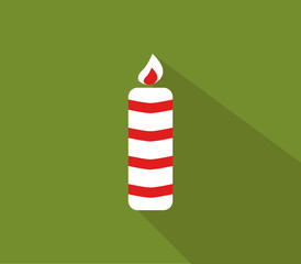 Poster - icon Christmas Candle