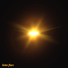 Wall Mural - sun realistic isolated