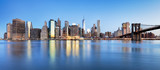 Fototapeta  - New York Financial District and the Lower Manhattan at dawn view