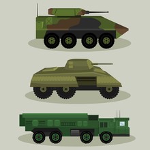 Military Vector Tanks Image Design Set In Different Variations For Your Design, Illustration Needs.