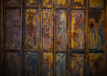 Old Metal Colorful Background.