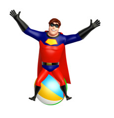 Wall Mural - Superhero with Bigball