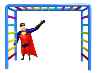 Poster - Superhero with Climbing