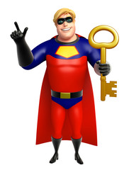 Wall Mural - Superhero with Key