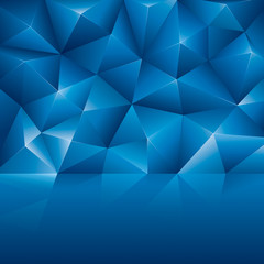 Wall Mural - Abstract geometric pattern blue background.