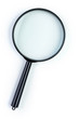 © fotofabrika - Magnifying glass isolated on white background