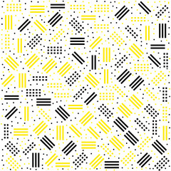 Poster - Hipster memphis pattern with geometric shapes