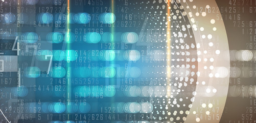 Digital technology world. Business virtual concept. Vector background
