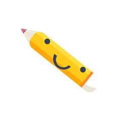 Sticker - Pencil Primitive Icon With Smiley Face