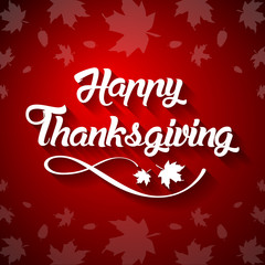 Thanksgiving greeting card with 