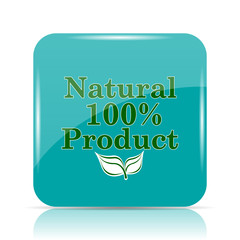 Wall Mural - 100 percent natural product icon