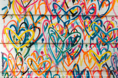 Tela Bright graffiti on the wall