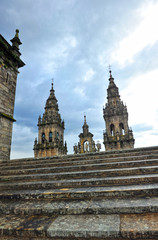 Wall Mural - Cubiertas de la catedral de Santiago de Compostela, Galicia, España