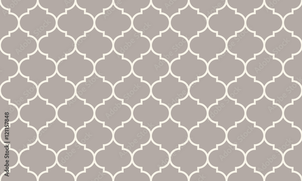 Seamless anthracite gray wide moroccan pattern vector - obrazy, fototapety, plakaty 