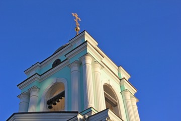 the bell tower of the Christian Cathedral