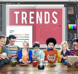 Canvas Print - Trends Trend Trending Trendy Fashion Style Design Concept