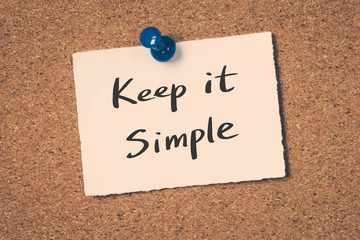 Sticker - Keep it simple