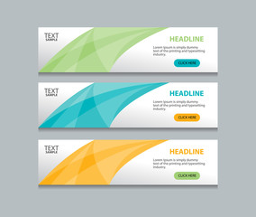 abstract web banner design template background