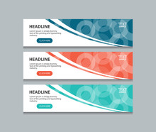 Abstract Web Banner Design Template Background