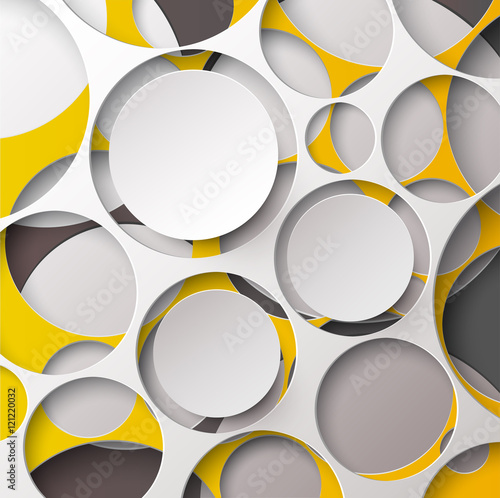 Fototapeta do kuchni Background of circles with white frame for text