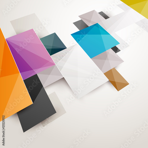 Plakat Streszczenie tło kolorowych kwadratów