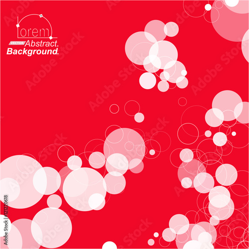 Abstract Composition Minimalistic Fashion Backdrop Design Red